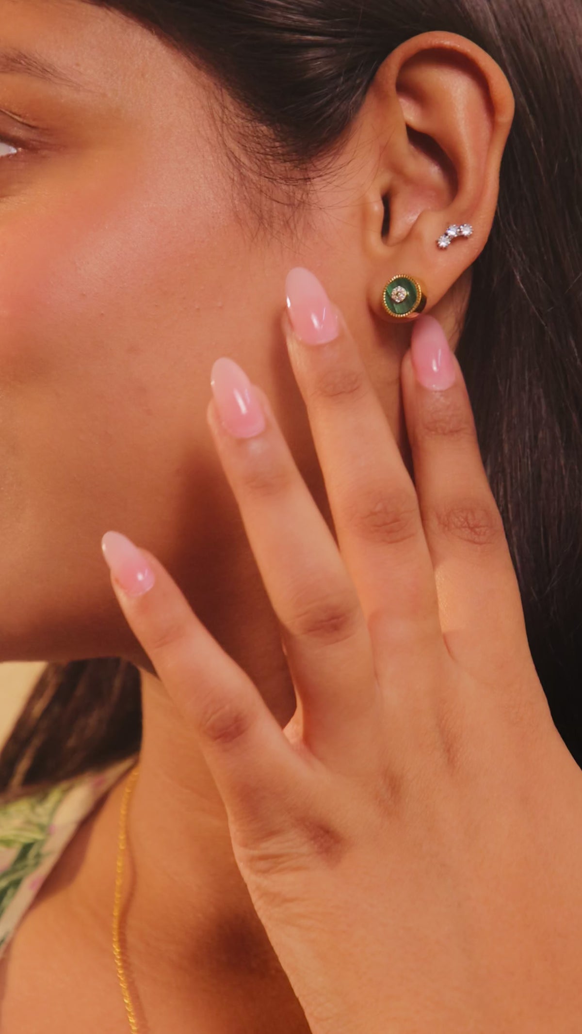 Lush: Malachite Stud Earrings
