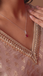 Crimson Bloom Necklace