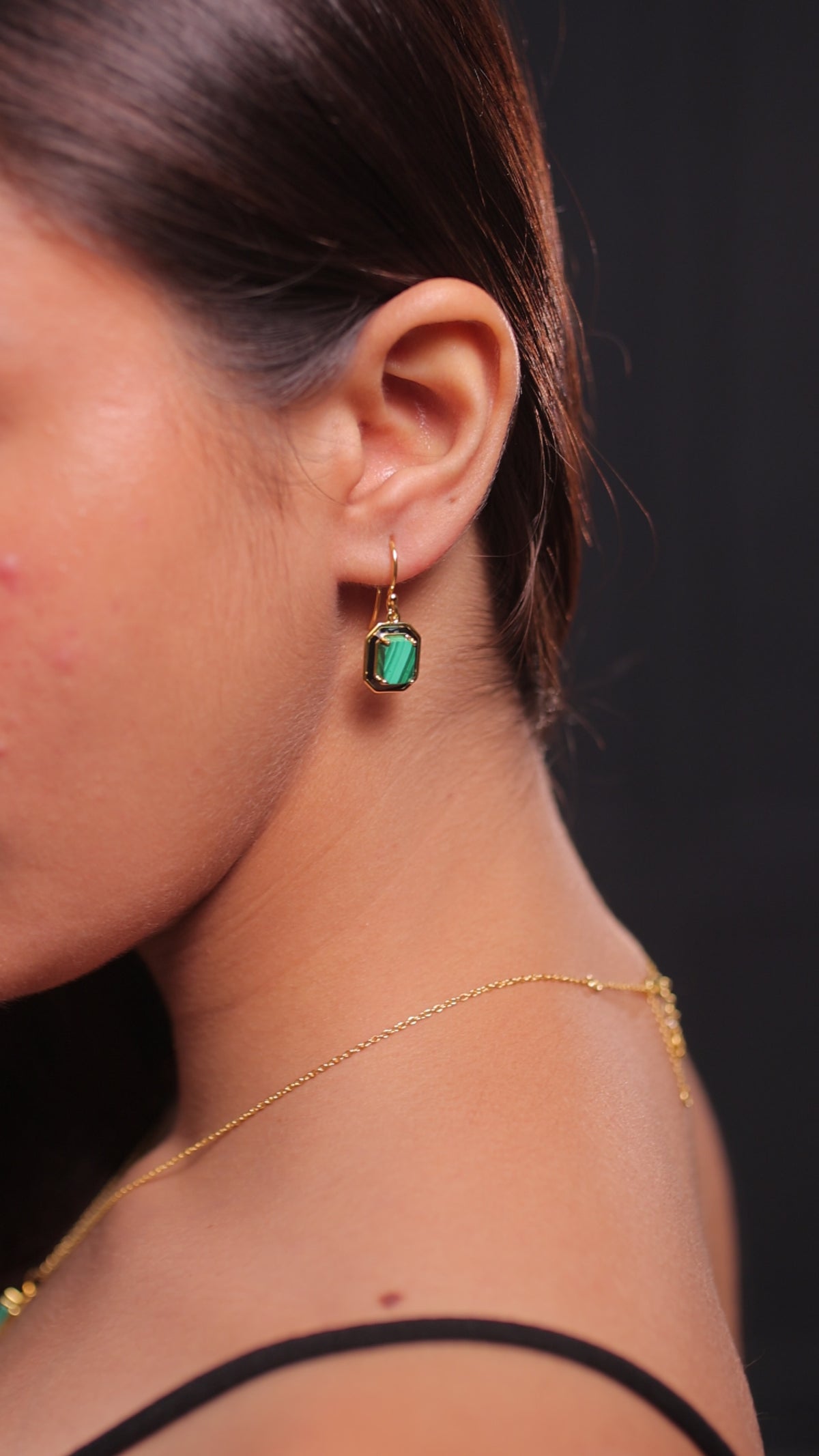 Mighty Marvel: Malachite Drop Earrings
