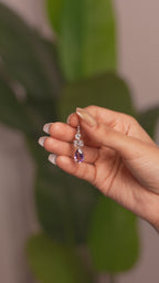 Lavender Love: Purple Amethyst Drop Earrings