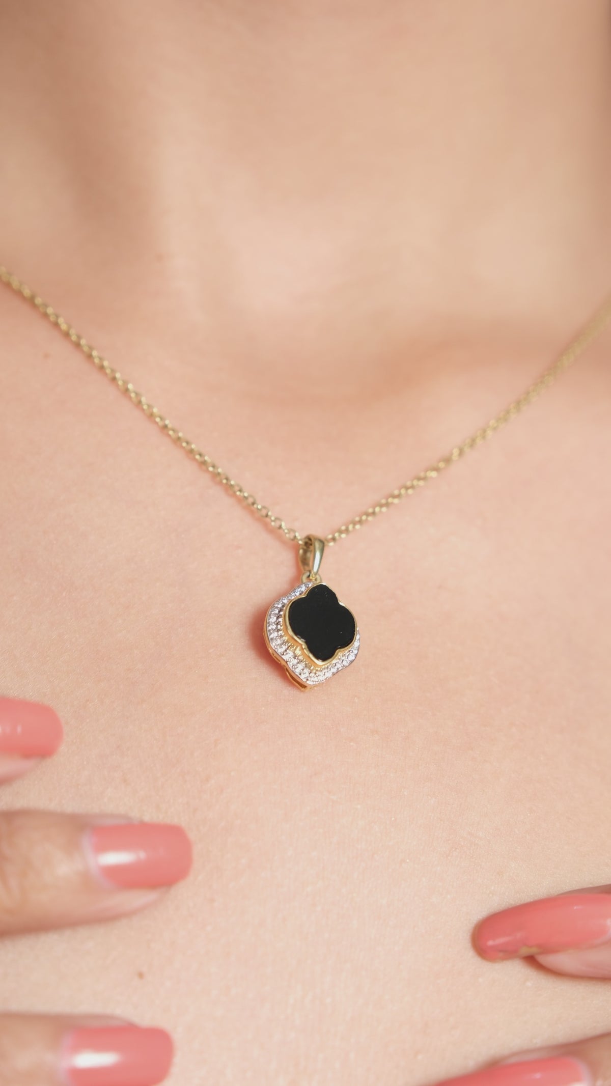 Celestial Elegance: Black Onyx Pendant