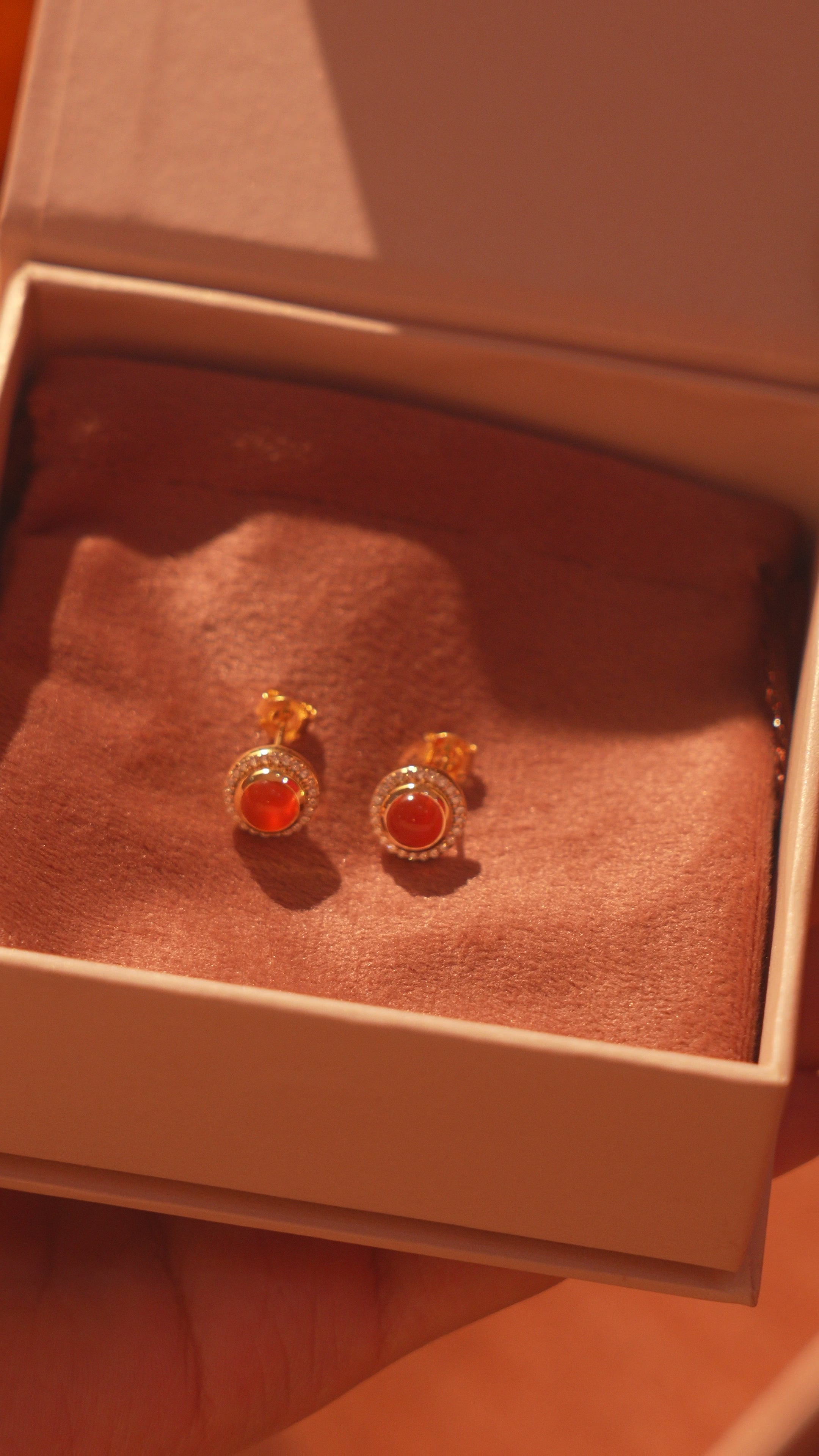 Scarlet Dreams: Red Onyx Earrings