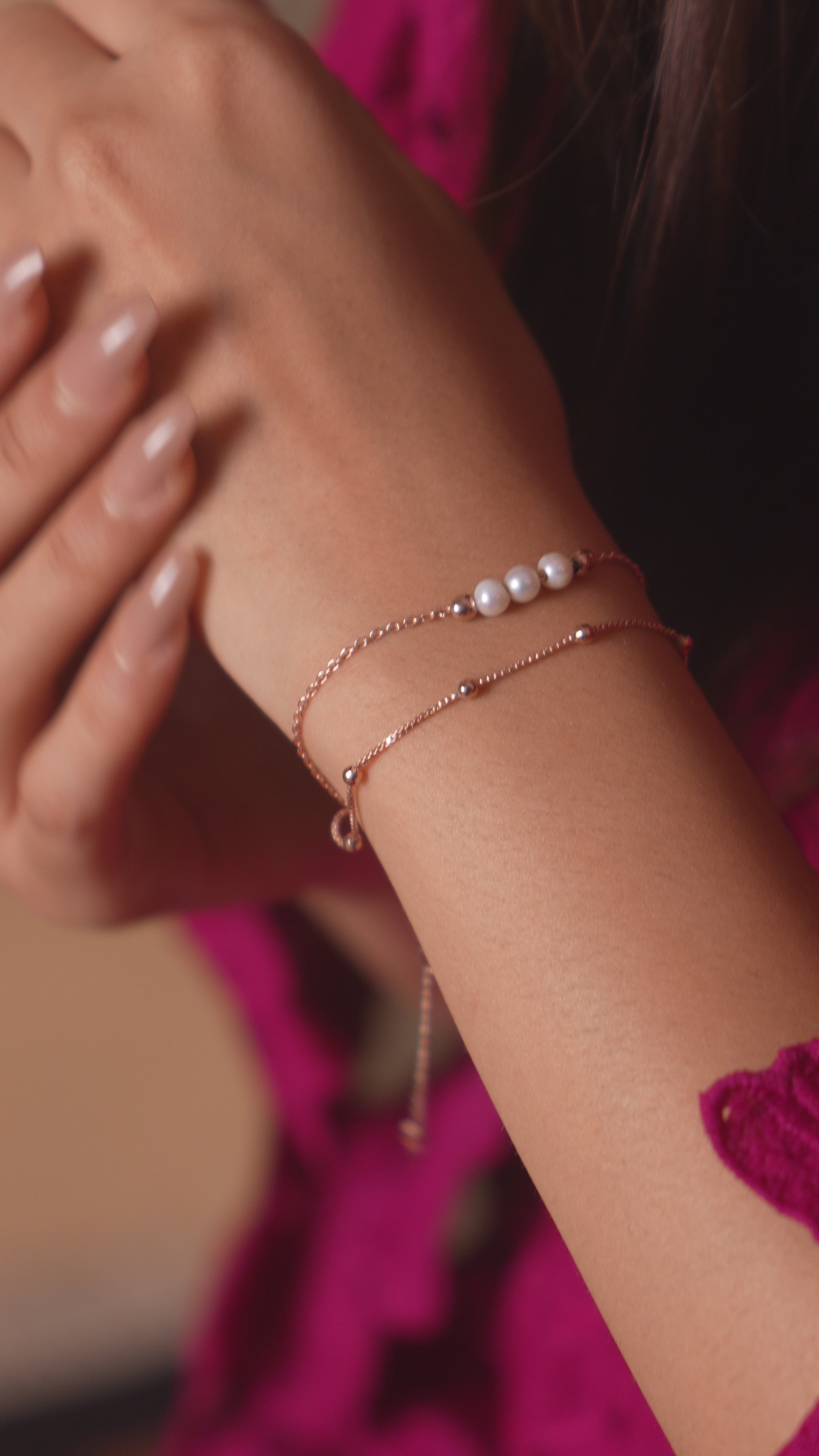 Sleek Rose Gold Bracelet