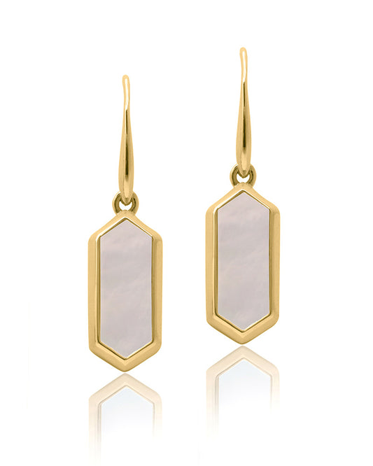 Mother of Pearl Delight: Drop Earrings for a Timeless Look