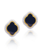 Black Onyx and Cubic Zirconia Earring.