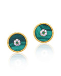 Lush: Malachite Stud Earrings