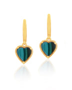 A Heart Shaped Earrings featuring Cubic Zirconia.