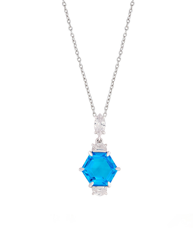 Swiss Blue Gem Pendant