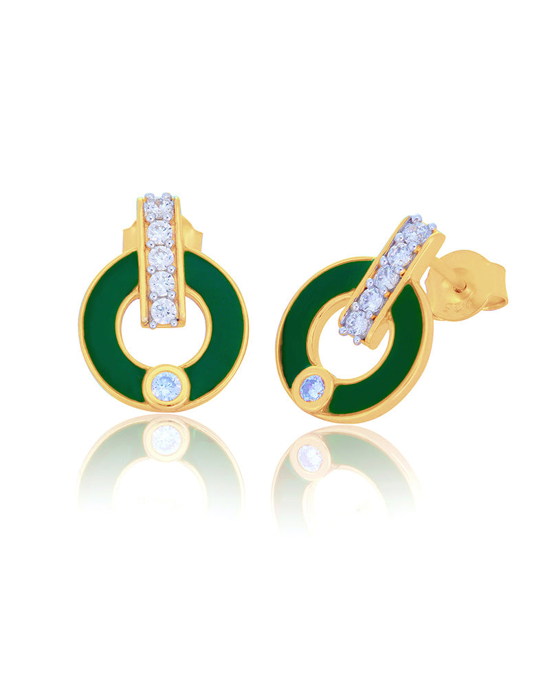 Harmony in Green Earrings