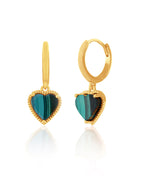 Verdant Love: Malachite Drop Earrings