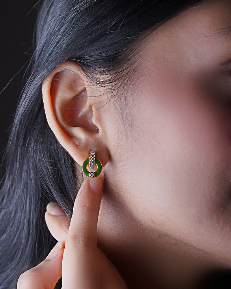 Harmony in Green Earrings