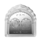 A 100 gm Silver Bar featuring Sukh Samridhi with 999.9 Purity.