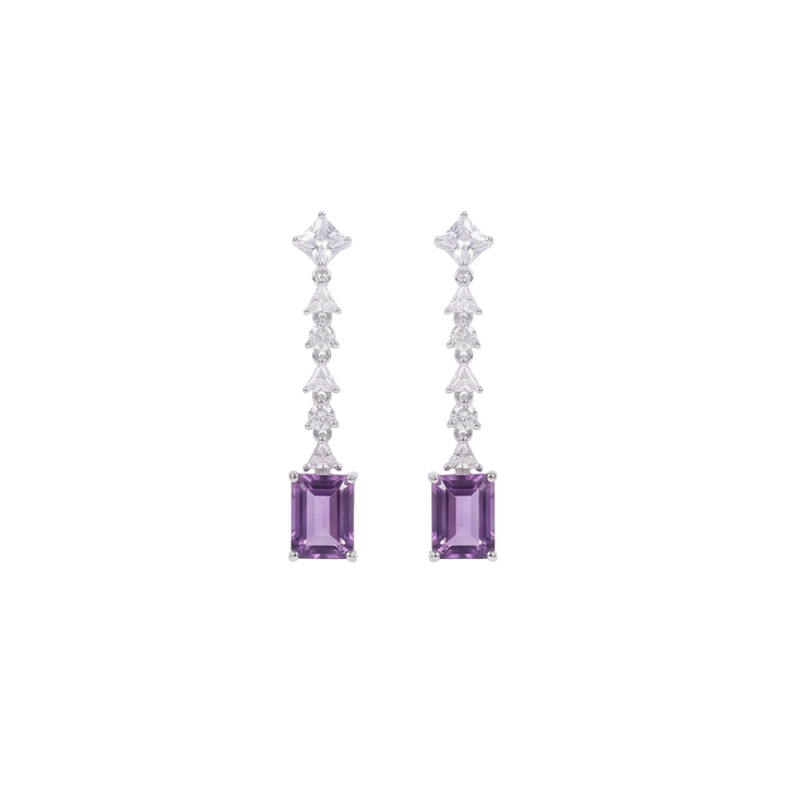 Amara: Purple Amethyst Earrings