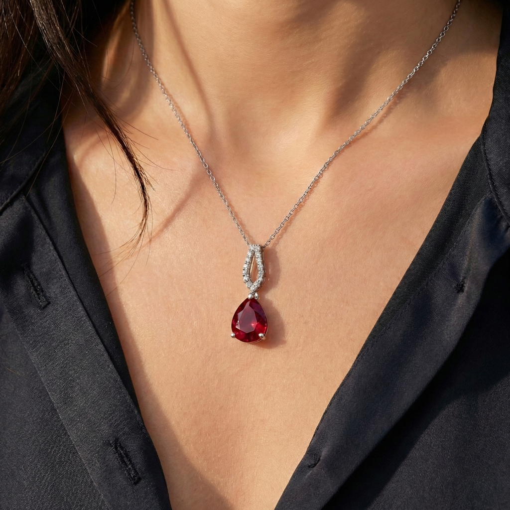 Crimson Bloom Necklace