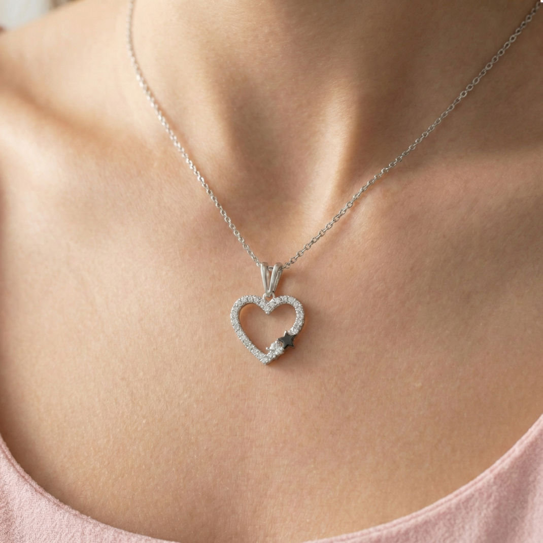Heart Star Necklace