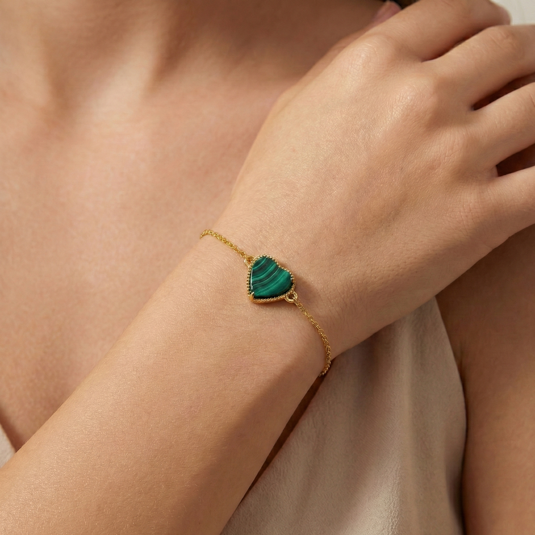 Verdant Love: Malachite Bracelet