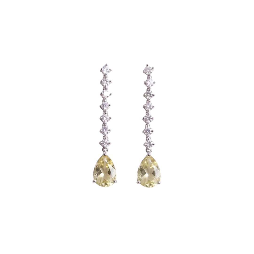 Sunkissed: Lemon Quartz Earrings