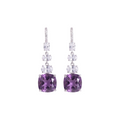 Luna Mist: Purple Amethyst Earrings