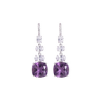 Luna Mist: Purple Amethyst Earrings